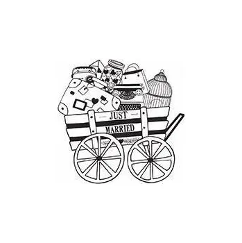 Dřevěné razítko Aladine velikost B - living together