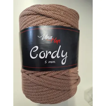 Vlna-hep Cordy šňůry 5mm - 8224 hnědá š. 631