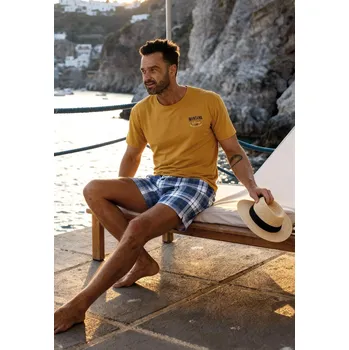 Pánské pyžamo Pyžamo Cornette 326/213 Montana 2 kr/r S-2XL med XXL