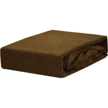 Prostěradlo Froté prostěradlo s gumou, rozměr 180x200, barva čokoláda KOBI, Polský výrobce