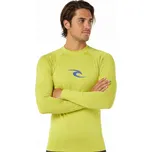Pánské lycrové triko RIP CURL WAVES, dlouhý rukáv - XXL červená