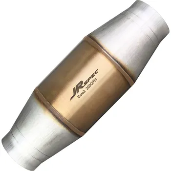 Zadní díl výfuku Sportovní univerzální katalyzátor JRspec Euro 2, pro motory 1.2 - 3.2L, 63mm (100mm) vstup /výstup