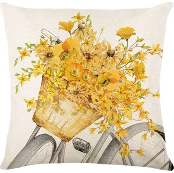 Povlak na polštářek Textilomanie Velobloom povlak na polštářek 45 x 45 cm krémový