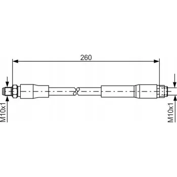 Brzdová hadice Bosch 1 987 476 760 Flexibilní brzdová hadice