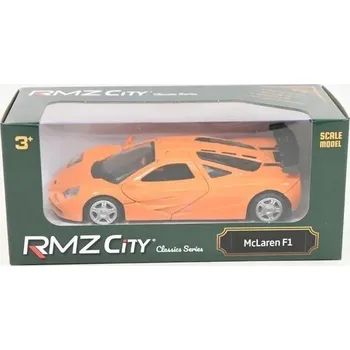 autíčko MCLAREN F1 MODEL KOVOVÝ RMZ 1:32/39 ORANŽOVÝ