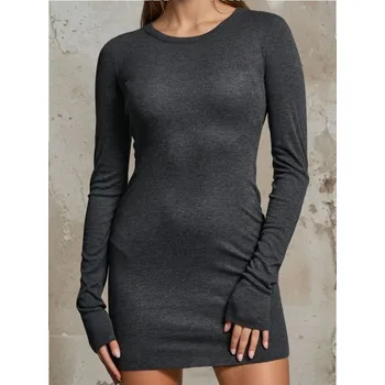 Dámská móda Sinsay - Minišaty - šedá - 927EY-90M - 927EY-90M-L