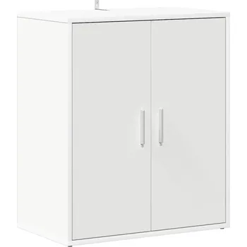 Bílá botník 60 x 35 x 70 cm s 5 policemi, materiál dřevotříska