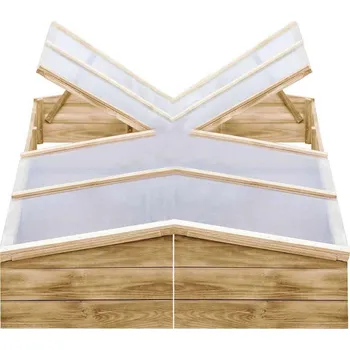 Skleník vidaXL 3055328 Impregnovaná borovice 35 x 50 x 200 cm 2 ks