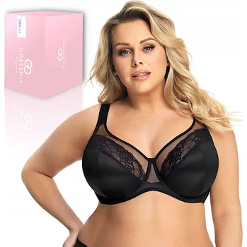 Podprsenka Gorsenia podprsenka nevyztužená černá velikost 85G