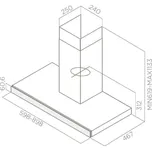 Nástěnná digestoř ELICA Joy Blix/A/90 90cm