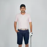 INESIS Pánské golfové polo s krátkým rukávem MW500 2XL RŮŽOVÁ
