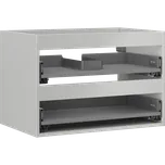 Mexen Box-A, závěsná skříňka 70 cm, 2 zásuvky, matná šedá, 91AX0-0700-470-2-62