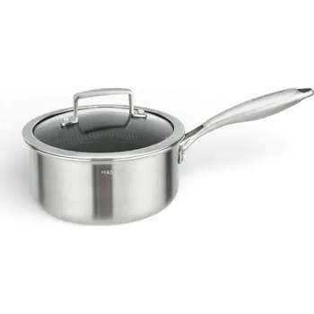 Hrnec Rendlík ocelový MASTERPAN 18 cm s víkem Nerezová ocel Indukce