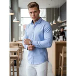 Dstreet Pánská košile DX2593 Barva: Světle Modrá, Velikost: 2XL