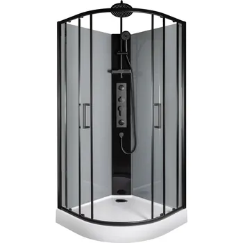 Sprchový box Kerra Wega MBWB90 čirý černý