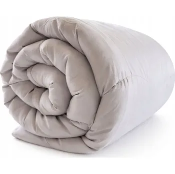 přikrývka Přikrývka 160x200cm Teplá Prošívaná Celoroční ŠEDO-BÍLÁ Měkká Lehká
