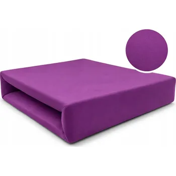 Prostěradlo Prostěradlo s gumou Jersey 180x200 Fialové Premium Polský výrobek