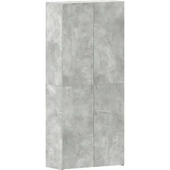 Botník Botník šedá 80 x 35,5 x 180 cm, materiál: dřevotříska