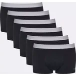 Pánské boxerky GO ABC 2.0 Hipster 6P - BLACK - černé 0004 - SLOGGI BLACK M