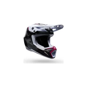 Helma na motorku Mx Helma FOX V3 RS Tactile Helmet White 2026, Velikost M (57-58cm)