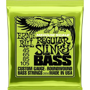 Struna pro hudební nástroj Struny Ernie Ball Slinky Medium Scale Bass 45-105
