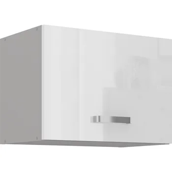 Kuchyňská linka Nábytek PEGAS s.r.o. Horní skřínka BIANCA - 50 GU-36 1F, Šedá / Bílý lesk