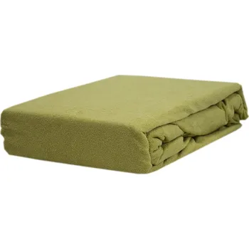 Prostěradlo Froté prostěradlo s gumou, rozměr 200x200, olivové - KOBI