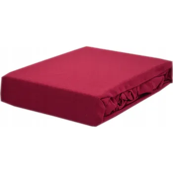 Prostěradlo Prostěradlo jersey s gumou, rozměr 90x200 cm, barva bordo (vínová) KOBI Česká firma
