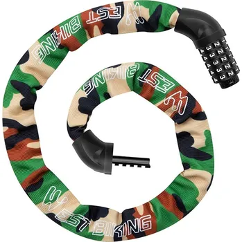 WEST BIKING Zámek na řetěz 100 cm pro kolo, elektrokolo a koloběžku