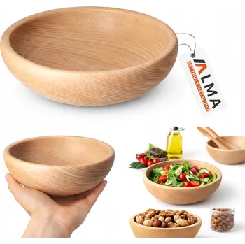 MISKA DŘEVĚNÁ MÍSA NA OŘECHY, DROBNÉ OVOCE Z TŘEŠŇOVÉHO DŘEVA 20CM