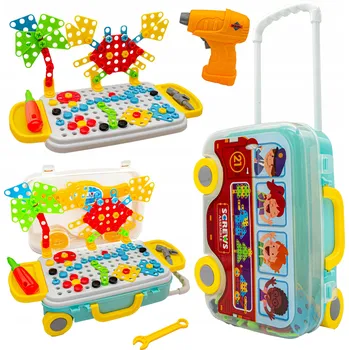 ostatní stavebnice Stavebnice DK se šroubovákem, 258 dílů, vícebarevná