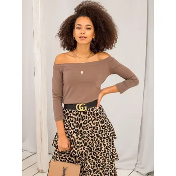 Dámská košile Halenka RV BZ 4692.99 hnědá S