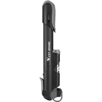 Ruční pumpa WEST BIKING Přenosná ruční pumpa na kolo s manometrem