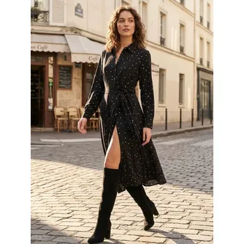 Dámské šaty Sinsay - Šaty s ozdobným zavazováním s viskózou - vícebarevná - 237GY-MLC - 237GY-MLC-S