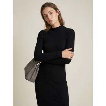 Dámské šaty Sinsay - Žebrované svetrové šaty - černá - 758IV-99X - 758IV-99X-M