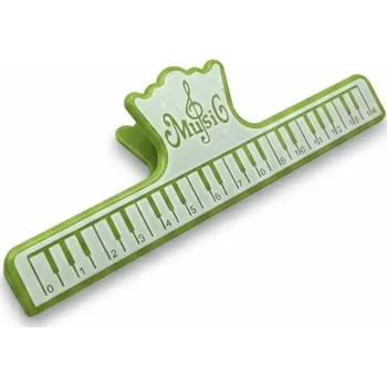 Klip na úchyt not na stojanu - zelená barva