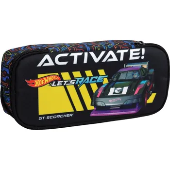 Penál GIM S.A. Školní penál HOT WHEELS dvě přihrádky