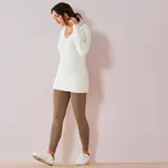 Legíny s pružným pasem béžová 38/40