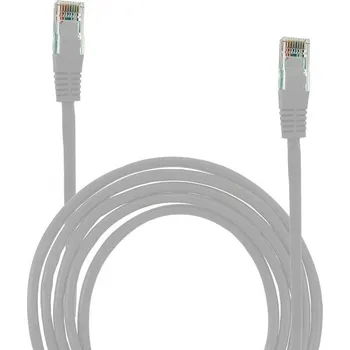 Síťový kabel Patchcord Lechpol U/UTP 5e RJ45 / RJ45 1,5 m šedý