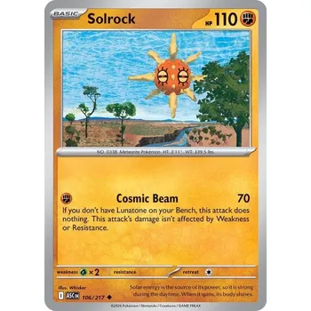 Společenská hra Pokémon ASC 106/217 Solrock - Ascended Heroes Stav: Near Mint, Verze: NORMAL