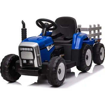 Dětské vozidlo Dětský elektrický traktor NV-X611 s přívěsem NV-X611 modrý