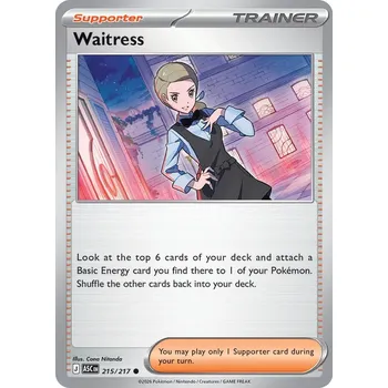 Karetní hra Pokémon ASC 215/217 Waitress - Ascended Heroes Stav: Near Mint, Verze: NORMAL