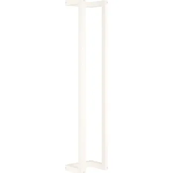 Věšák Nástěnný věšák na ručníky s poličkou, masivní borovicové dřevo, bílý, 23x1