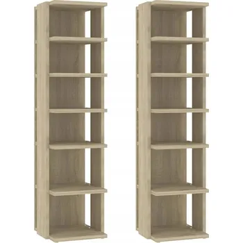 Elegantní botník , dub sonoma, 27,5x27x102 cm