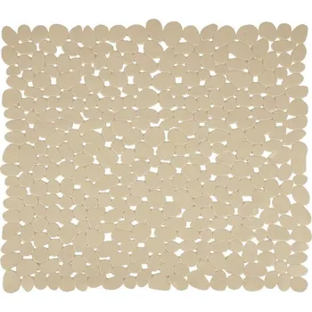 Protiskluzová podložka MSV protiskluzová podložka do sprchy Galets, béžová, 53 × 53 cm