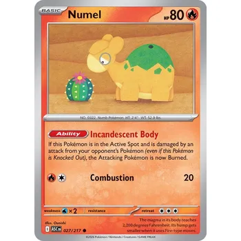 Společenská hra Pokémon ASC 027/217 Numel - Ascended Heroes Stav: Near Mint, Verze: NORMAL