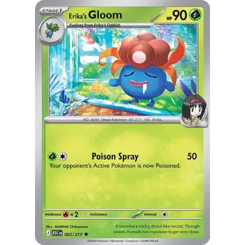 Karetní hra Pokémon ASC 002/217 Erika's Gloom - Ascended Heroes Stav: Near Mint, Verze: NORMAL