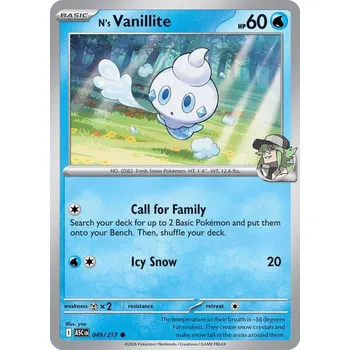 Karetní hra Pokémon ASC 049/217 N's Vanillite - Ascended Heroes Stav: Near Mint, Verze: NORMAL