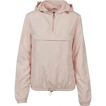 Dámská větrovka Dámská jarní/podzimní bunda Urban Classics Ladies Basic Pullover - světle růžová M