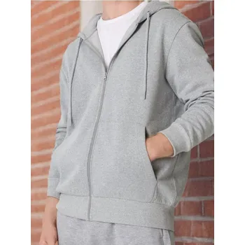 Pánské oblečení Sinsay - Mikina s kapucí - šedá - 2323O-09M - 2323O-09M-XS